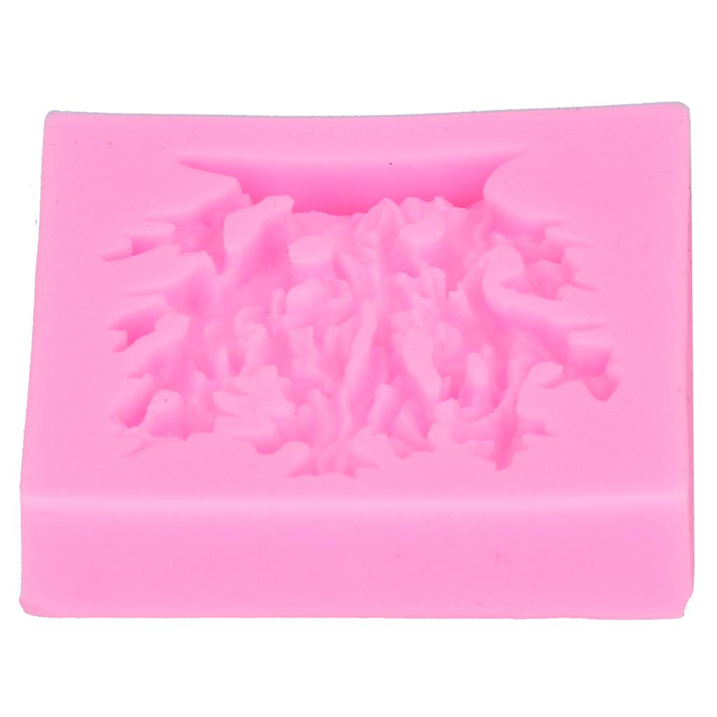 Korallförmige Silikonform Fondant Schokolade Kuchen Dekoration Form DIY BackformRosa