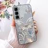 For Infinix Hot 50 Pro+ 50Pro 4G Cute Flower Butterfly Cat Case For Infinix Hot50 Pro Plus 4G Black Silicone Soft Phone Cases