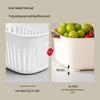 Buckle Draining Basket: Double Layer Food-Grade Basin for Washing Fruits, Vegetables, and Rice