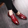 Men's Buckle Strap Derby Shoes Men Leather Dress Shoes Wedding Party Shoes Mens Business Office Oxfords Flats EU Sizes 38-48