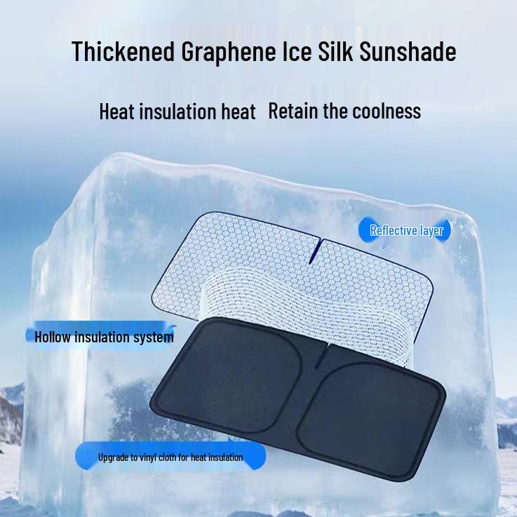 Graphene Car Windshield Sunshade: UV Protection, Heat Insulation, Strong Light Blocking