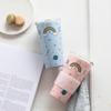 Cartoon Creative Ceramic Cup with Lid for Girls Heart Coffee Cup with Straw High looking Cute Water Cup