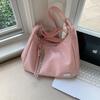 Retro Stil Textur Tragetasche Damen Schlichte Nische Schultertasche Modetrend Umhängetasche