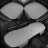 Linen Quilted Embroidered Car Cushion Without Backrest Four Seasons Universal Three-Piece Set