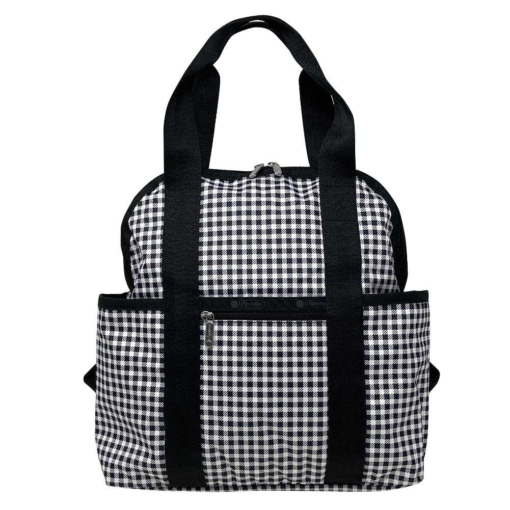 

Рюкзак Рюкзак DOUBLE TROUBLE BACKPACK GINGHAM CHECK NOIR 2442 U254 [LeSportsac] Женский [Товар]