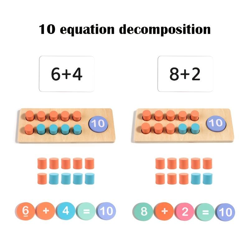 Wooden Cognitive Pairing Addition and Subtraction Operations Math Educational Toys Within Ten Enlightenment Learning Aids