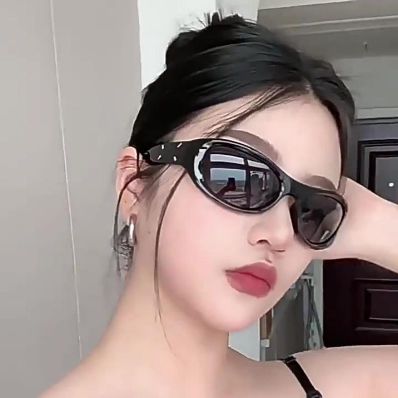 1PC plastic new headband sunglasses UV resistant internet famous street po concave design