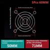 5Pcs 60Mm 80Mm 92Mm 120Mm 150Mm Fan Grill Cooling Fan Grill Metal Iron Nets For Axial Cooling Fans Computer Fan Accessories