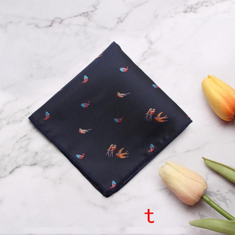 Source Pocket Towel Men'S Polyester Suit Dress Chest Towel Multi-Color Handkerchief Sales Striped Small Square Towel