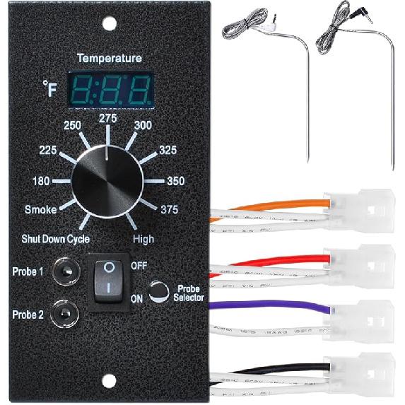 Digital Thermostat Kit Compatible with Traeger Pellet Grills BAC200 BAC388 BAC389 BAC382 Replacement Parts with LED Display Temperature Control Panel