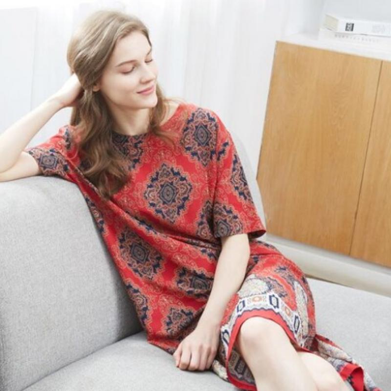 L Affair Women Red paisLey Geo DRess Lwodd706 Re