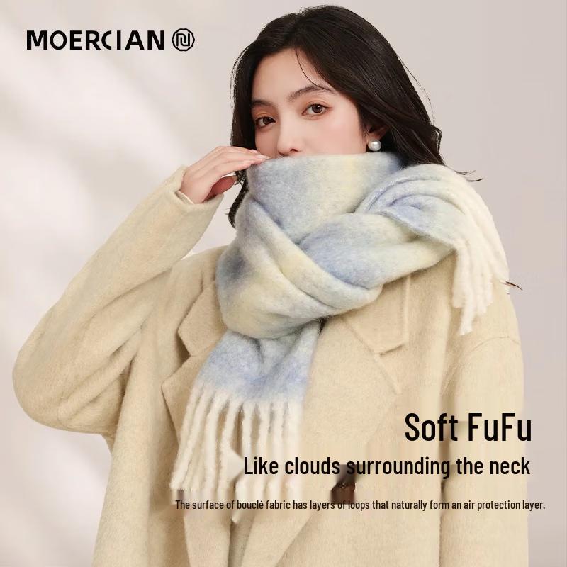 Muerxi Women's Luxury Wool Scarf & Shawl