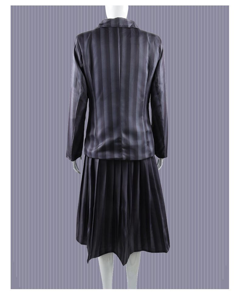 Wednesday Addams School Uniform Cosplay Costume for Halloween