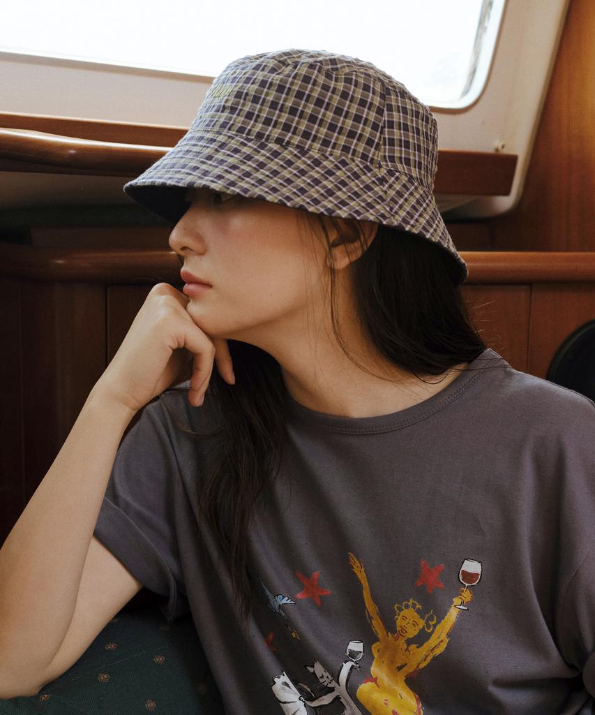 Yulago Reversible Check Bucket Hat_2Colors