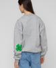 GRAVER [Unisex] Elbow Clover Smile Sweatshirt_Gray
