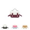 Chic Stylish Color Block Pu Small Shoulder Bag For Women Trendy Crossbody Handbag