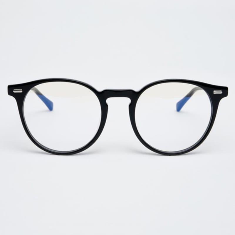 

aloeyewear [illusionist] Oversized Boston Frame Round Horn-Rimmed Black Glasses Frame IL7411 0909G Blue Light Lens Optional Demo lens (basic inclusion)