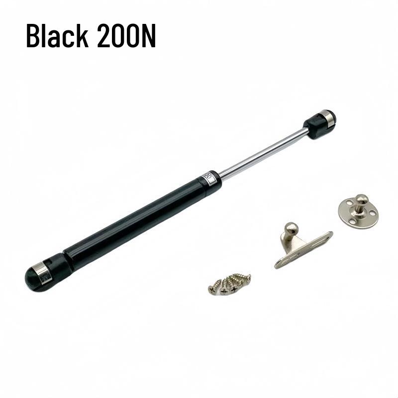 Black Hydraulic Pneumatic Gas Spring Support Rod for Cabinet Doors and Meter Boxes
