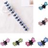 12pcs Little Girl Flower Rhinestone Hair Clamps Women Girls Hair Accessory Grips Hairclips