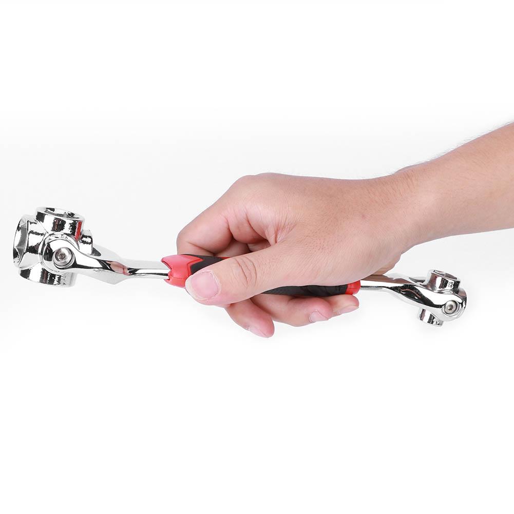 8 In 1 Socket Wrench Rotatable MultiFuntion Reparing Hand Tools with Magnet 821