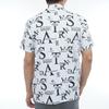 Shirt Brand Golf 3L [St. Andrews] Men's Short-sleeved High-neck (all-over Logo) / / 042-5167353 030_White