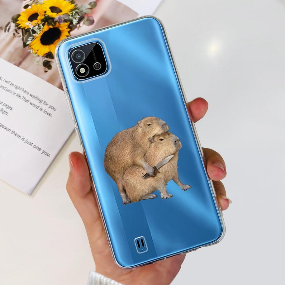 For Cover Realme C11 2021 Case Fashion Marble Love Heart Silicone Soft TPU Phone Back Cover For Realme C11 RMX2185 C20 C20A Capa