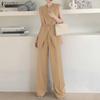 ZANZEA Women Sleeveless Tank Tops and Pants Summer Two Piece Suit Sets