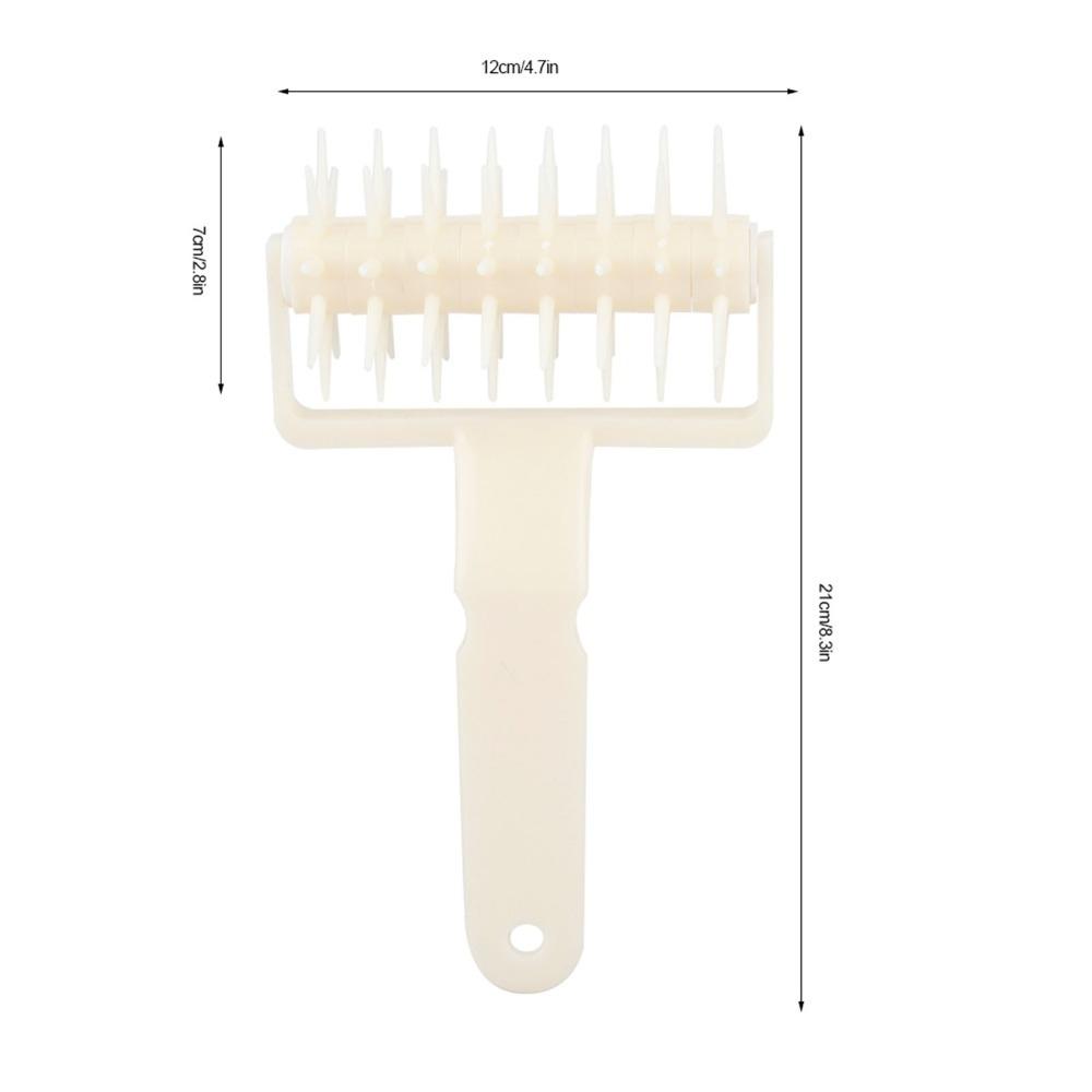 Needle Wheels Pizza Dough Docker Spiked Rolling Head Pastry Roller Dough Perforator  Pizza Crust