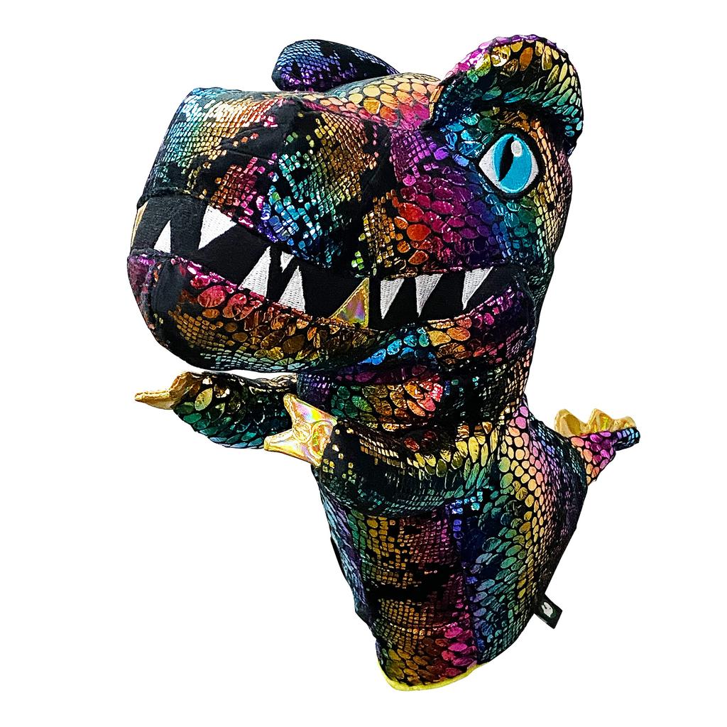 dinofactory Golf Headcover Dinosaur Driver Headcover T-Rex - (Sparkle Black)