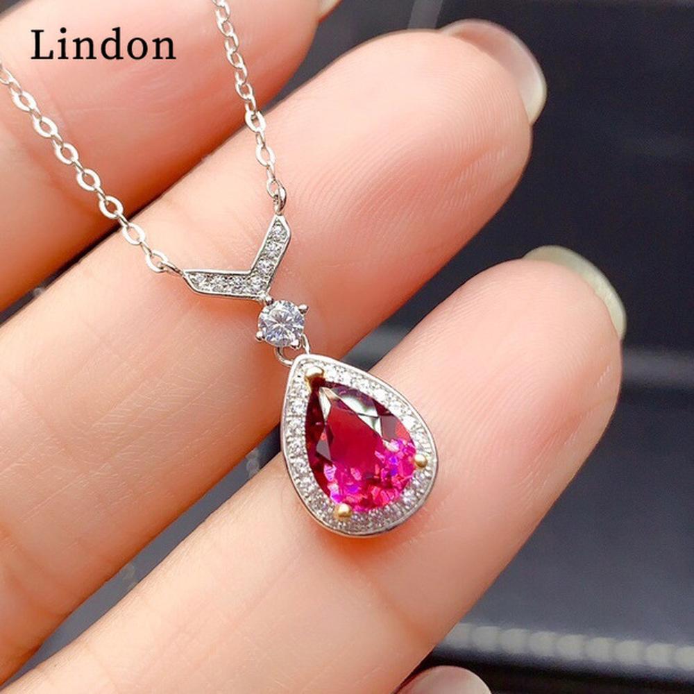 

Женское ожерелье Lindon, кулон, серебряная пластина, циркон, модный подарок