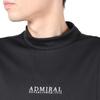 Admiral Golf Classic Flag Mock Shirt ADMA498 Men's Black
