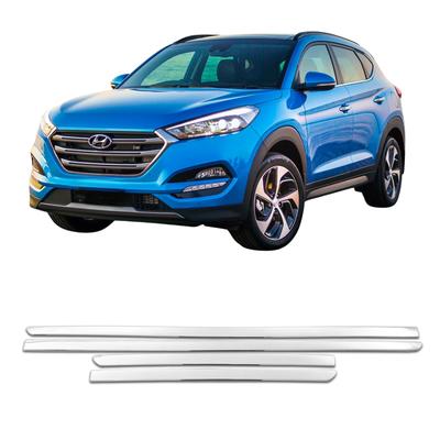 Door Side Moldings Stainless Steel Chrome Hyundai Tucson From 2015 To 2018