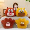 Bear Big Bear Two Soft Cute Sleeping Pillow Bear Haunted Cartoon Doll Bear Paw Cushion Plush Doll
