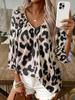 2026 European & American Leopard Print Fashion Women's Shirt