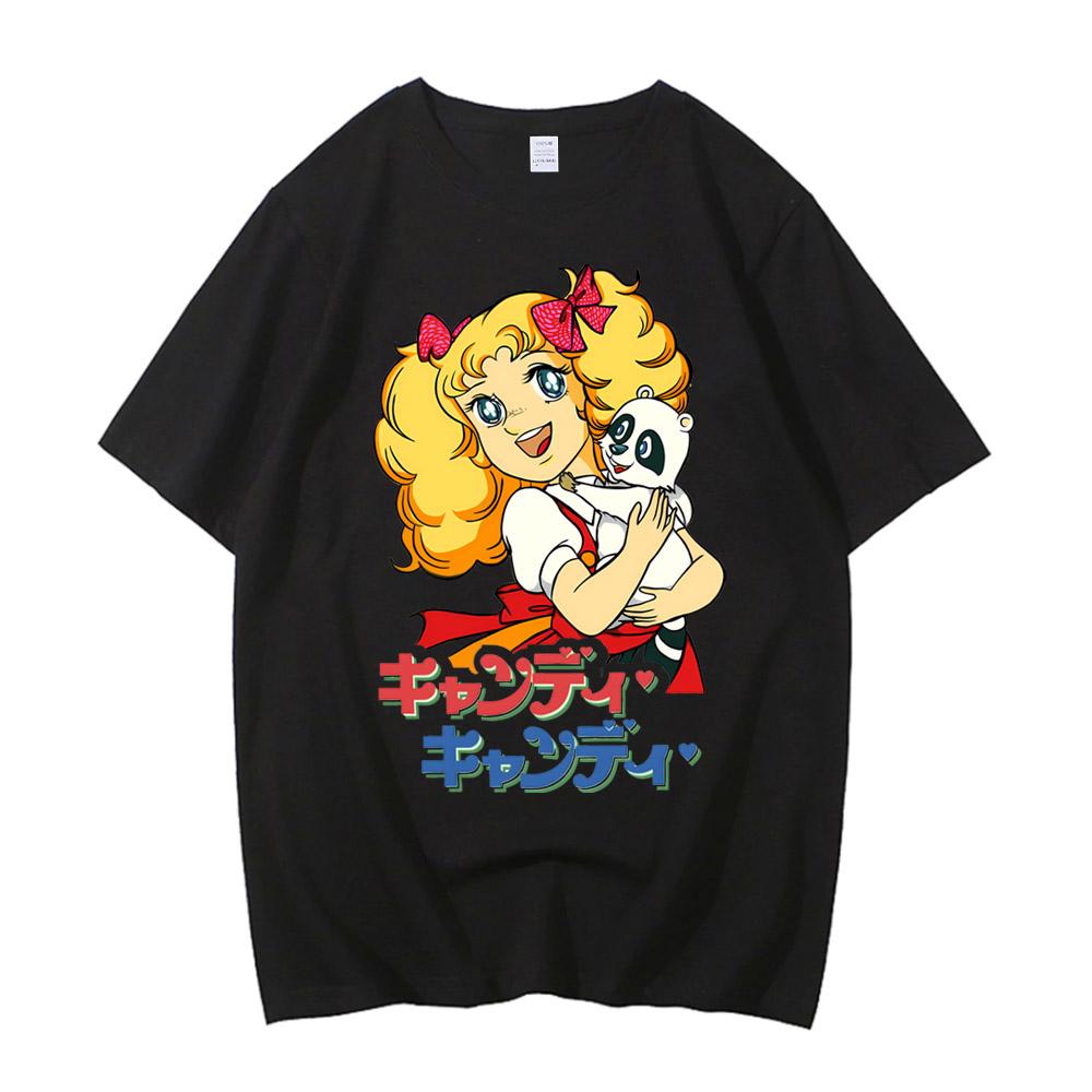 

Unisex Rose of Versailles Lady Oscar Retro Anime TShirt Unisex Women High Quality Cotton Shojo Candy Candy Streetwear 4XL