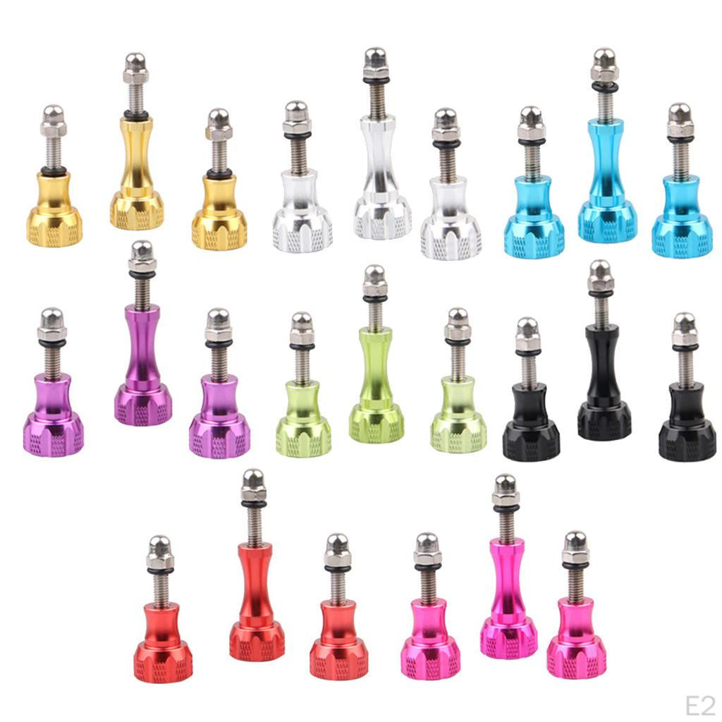 Aluminum Button Screw & Mounting Caps for HE / HERO3