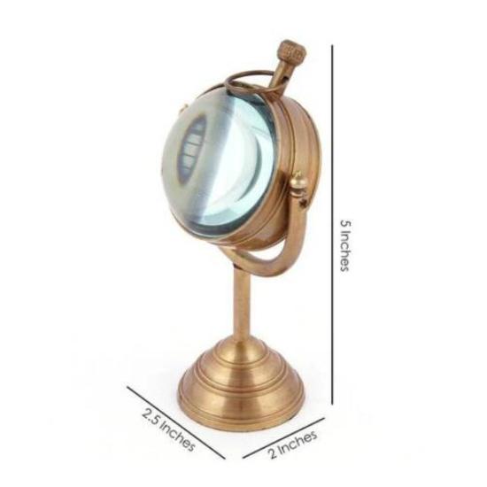 Messing Vintage Schreibtisch & Regal Analoge Tischuhr Marine Uhr Antik Dekor