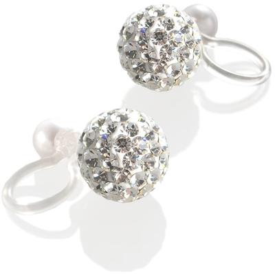 Hypoallergenic 6mm Pave Ball Resin Earrings for Pierced Made In Japan [R-days Daikanyama] Non-Pierced Women, Earrings, Painless, Simple, Stylish,