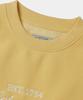 COLUMBIA UNIVERSITY Cu Big Script Women Terry Sweatshirts Vintage Yellow