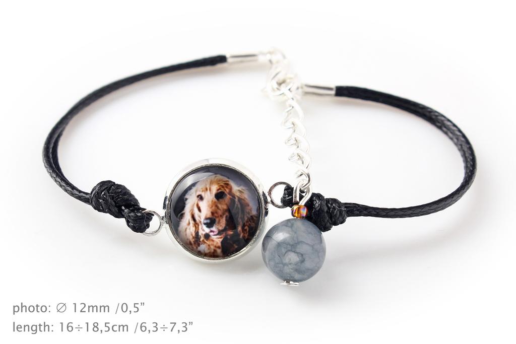 English Cocker Spaniel - bracelet with your photo handmade, unique jewelry from the Art-Dog brand