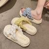 Fairy wind sandals summer wear 2025 new dissolved platform muffin shoes seaside vacation beach slippers ins