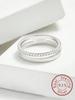 925 Silver Fashion Sparkling Classic Zircon Ring For Women Engagement Wedding Luxury Fashion High Quality Fine Jewelry