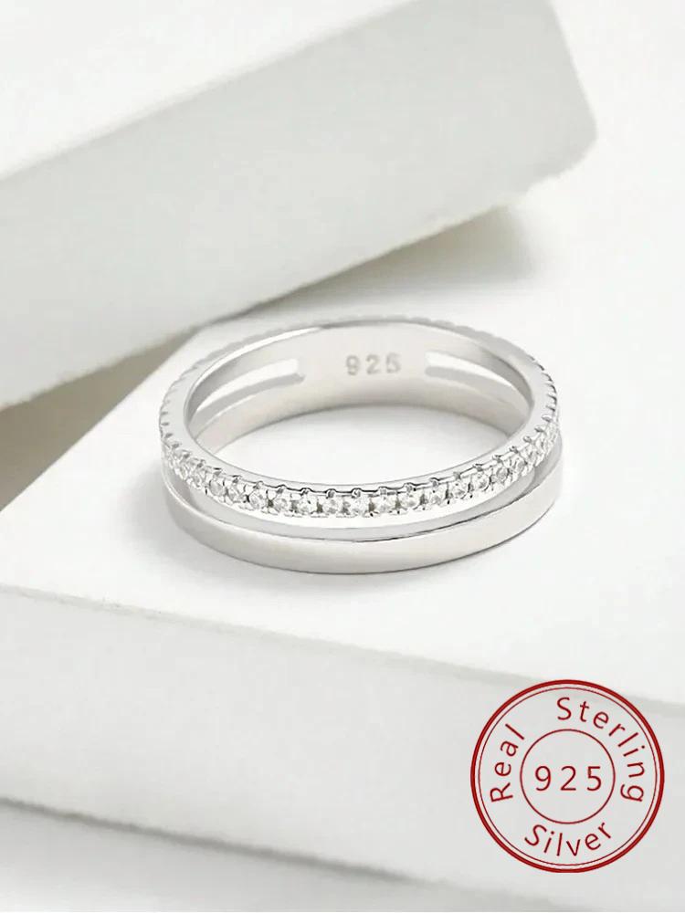 925 Silver Fashion Sparkling Classic Zircon Ring For Women Engagement Wedding Luxury Fashion High Quality Fine Jewelry