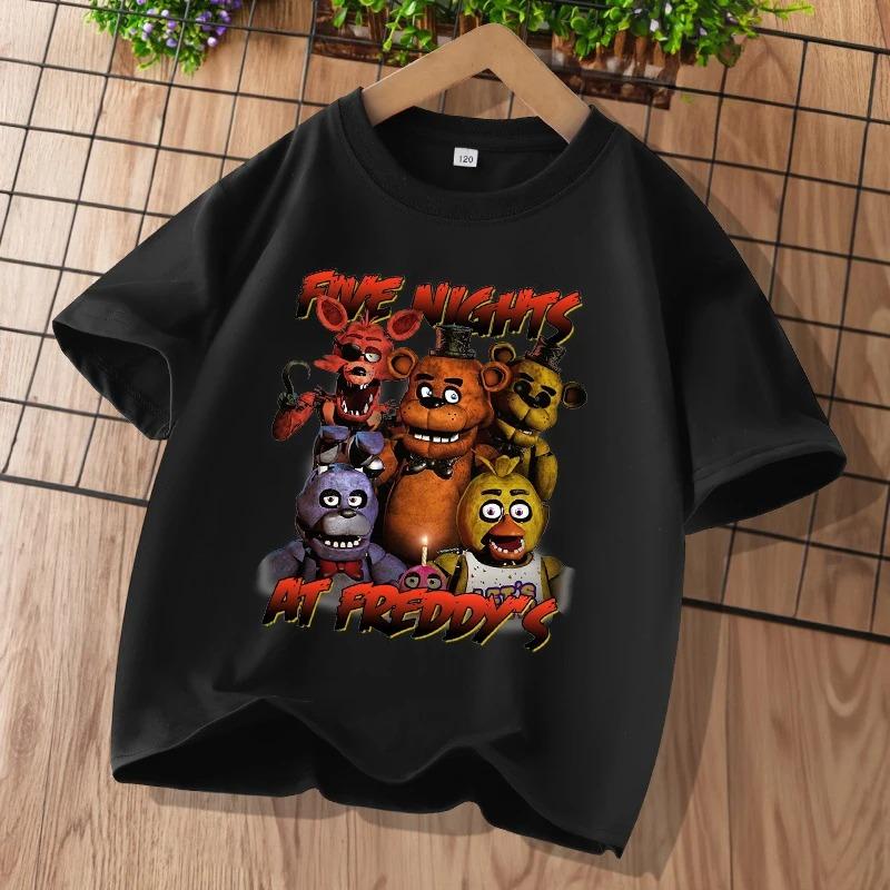 Νέα Παιδικά T-shirts Five Nights At Freddys FNAF Γραφικό Καρτούν T-shirt Παιδικά Casual Αθλητικά Μπλουζάκια Κοντομάνικα Παιδικά Ρούχα