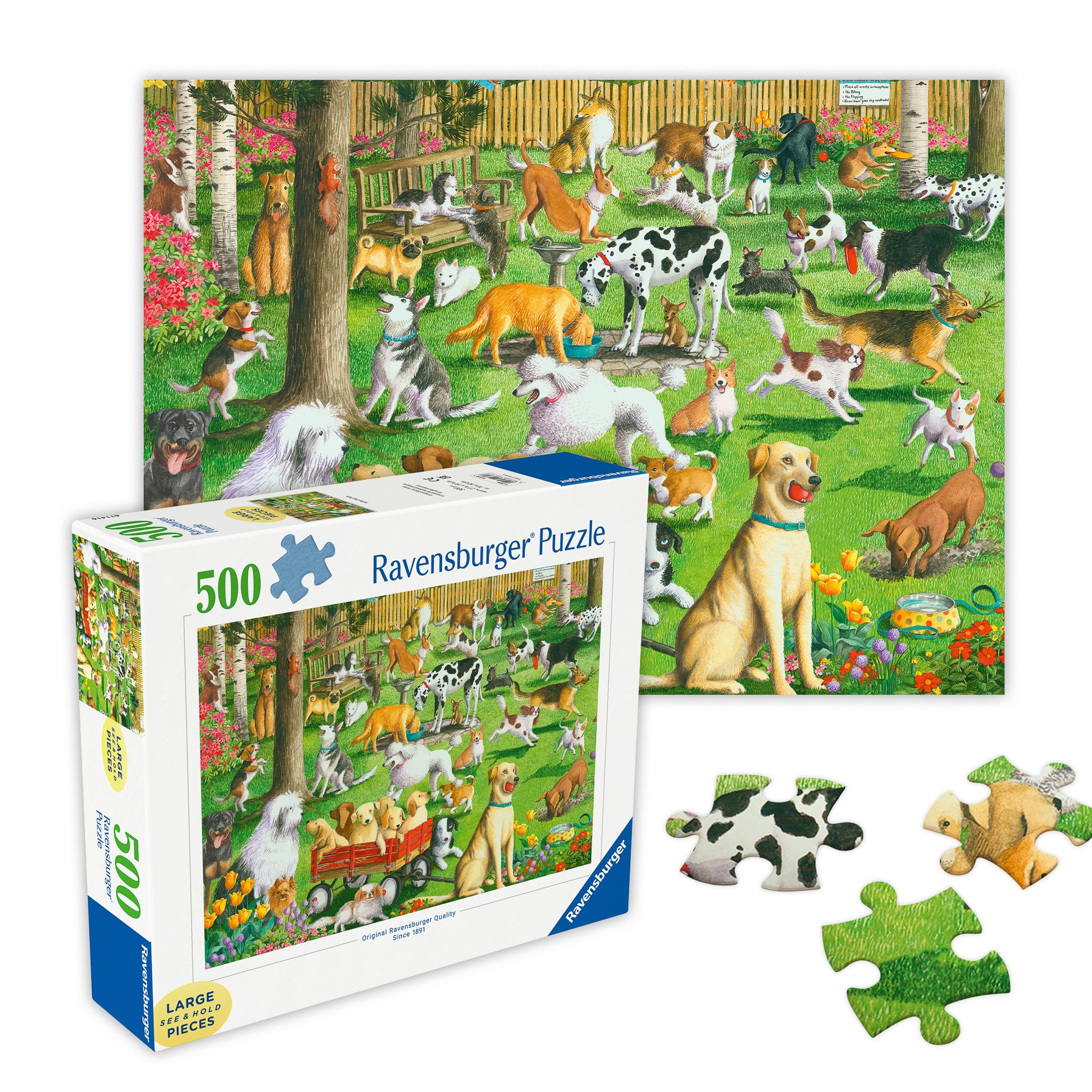 

Ravensburger Jigsaw Puzzle Animals Dog Park (Large Pieces), 500 Pieces, Finished Size: 70x50cm, 14870 7 [Puzzle, Gift (BirthdayChristmas)]