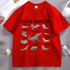 Lizard Guide T Shirt Funny Educational Lizard Graphic Tee Cotton Short Sleeve Round Neck Printed Tshirt High  Quality Tops
