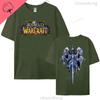 World of Warcraft T-Shirt Hiphop Spiel Gedrucktes T-Shirt Oberteil Locker Komfort Kleidung Sommer Unisex Heißer Verkauf T-Shirts 100% Baumwolle