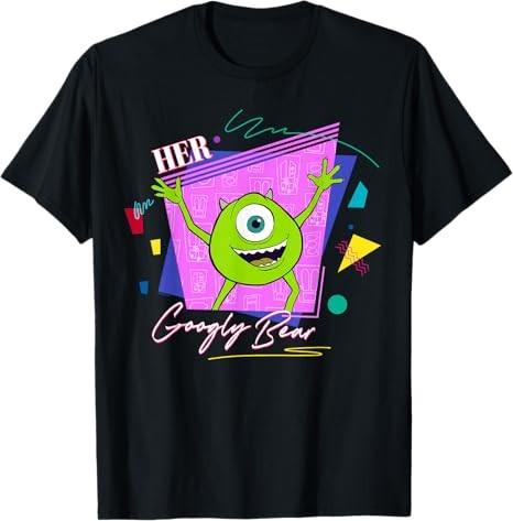 Monsters Inc Her Googly Bear Black TShirt S