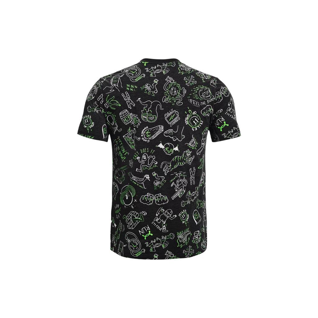 Under Armour Ua Your Face Off Print Crew Neck T-Shirt Men T-Shirts Black 1361484-001