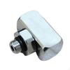 3/824 Tee Adapter Threaded Drysuit Air Connector Metal Body Onedouble Hose Splitter for Divers,